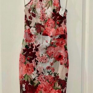 Floral Halter Neck Dress